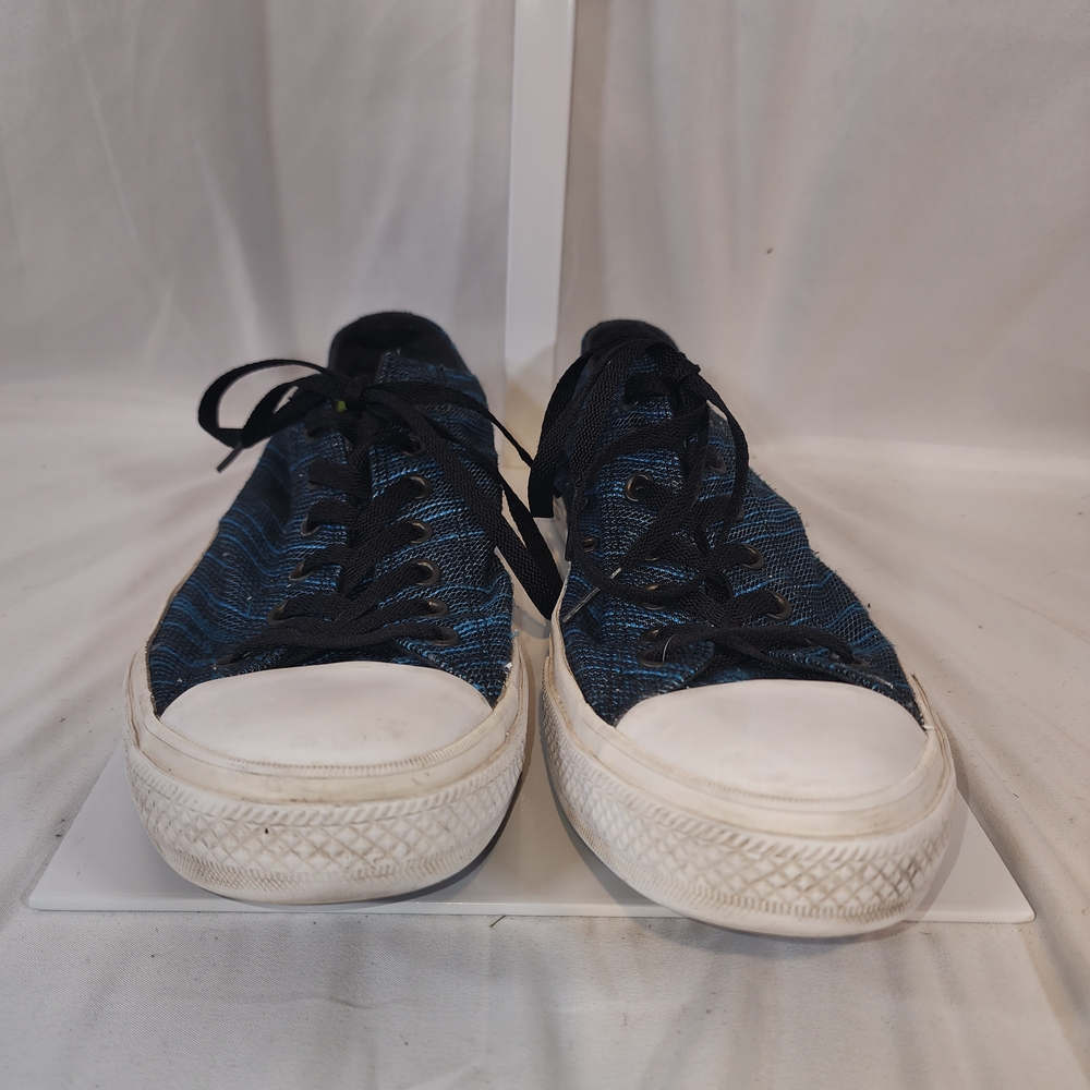 Converse Chuck II OX Lunarlon Men's Size 13 Blue Black Knit 151091C
